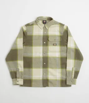 Checkered Style Unisex Design Dickies Nimmons Shirt - Wood Ash