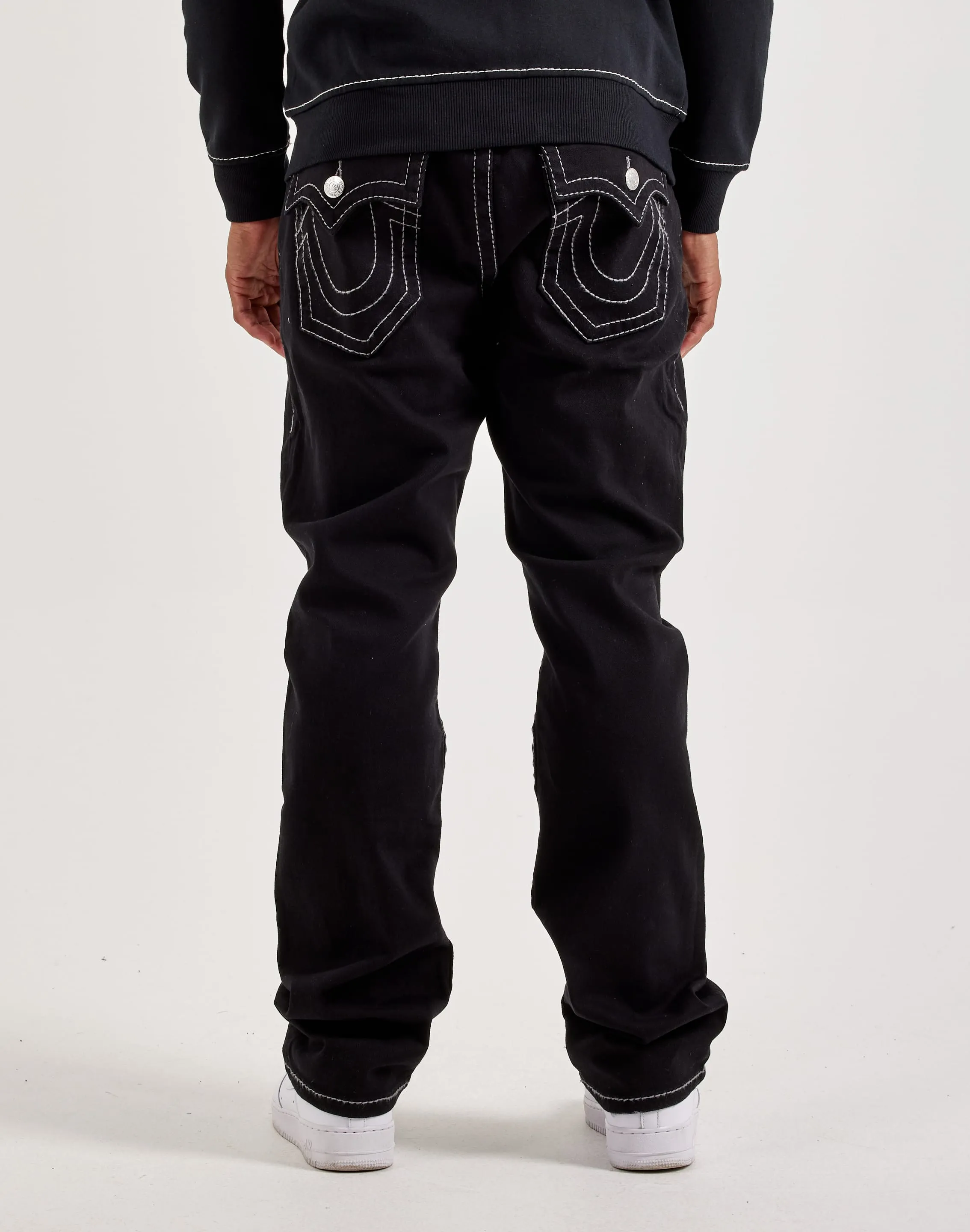 True Religion Ricky Big T Stitch Straight Jeans Meta Mood