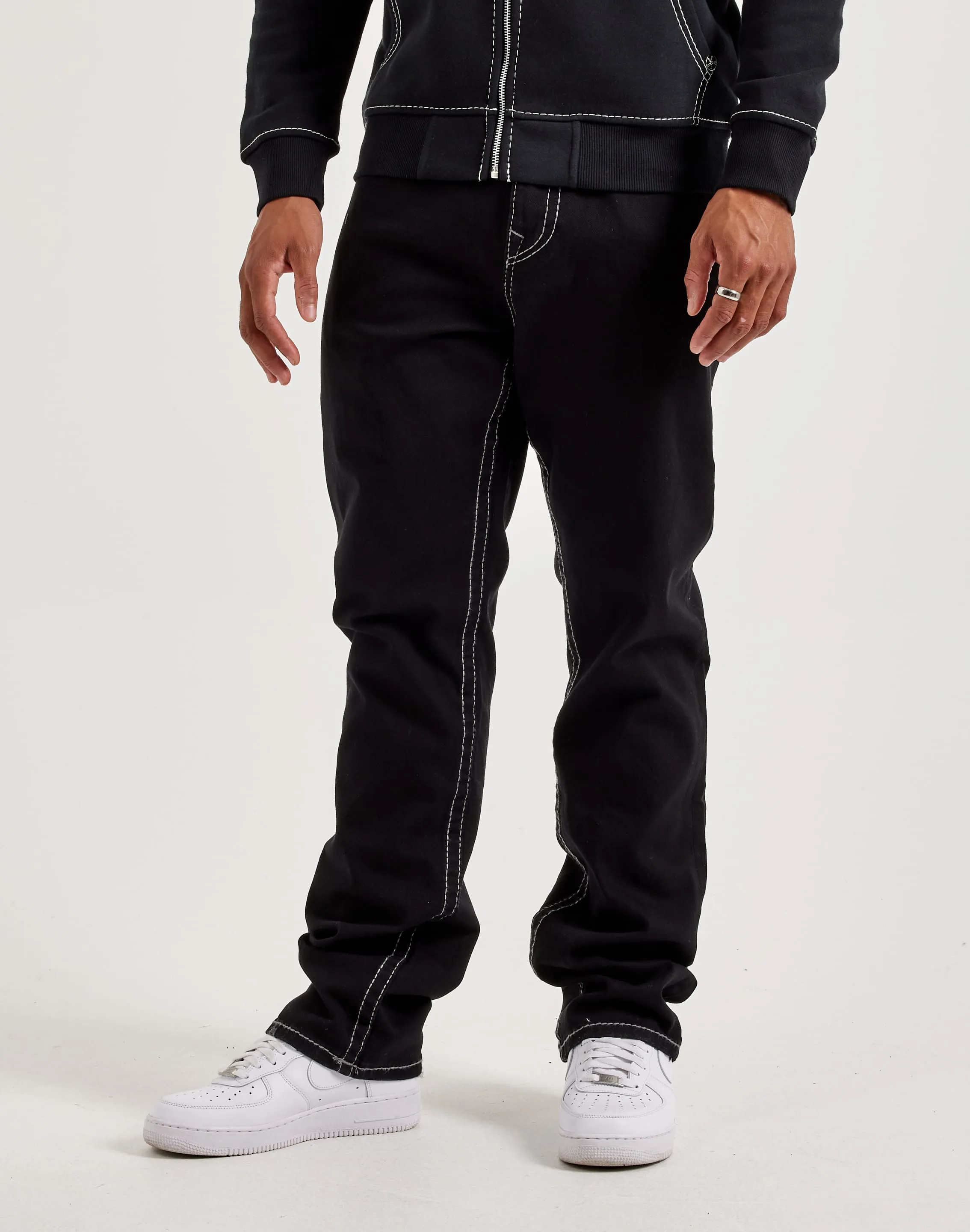 Brunch Fit Fur Fit True Religion Ricky Big T Stitch Straight Jeans