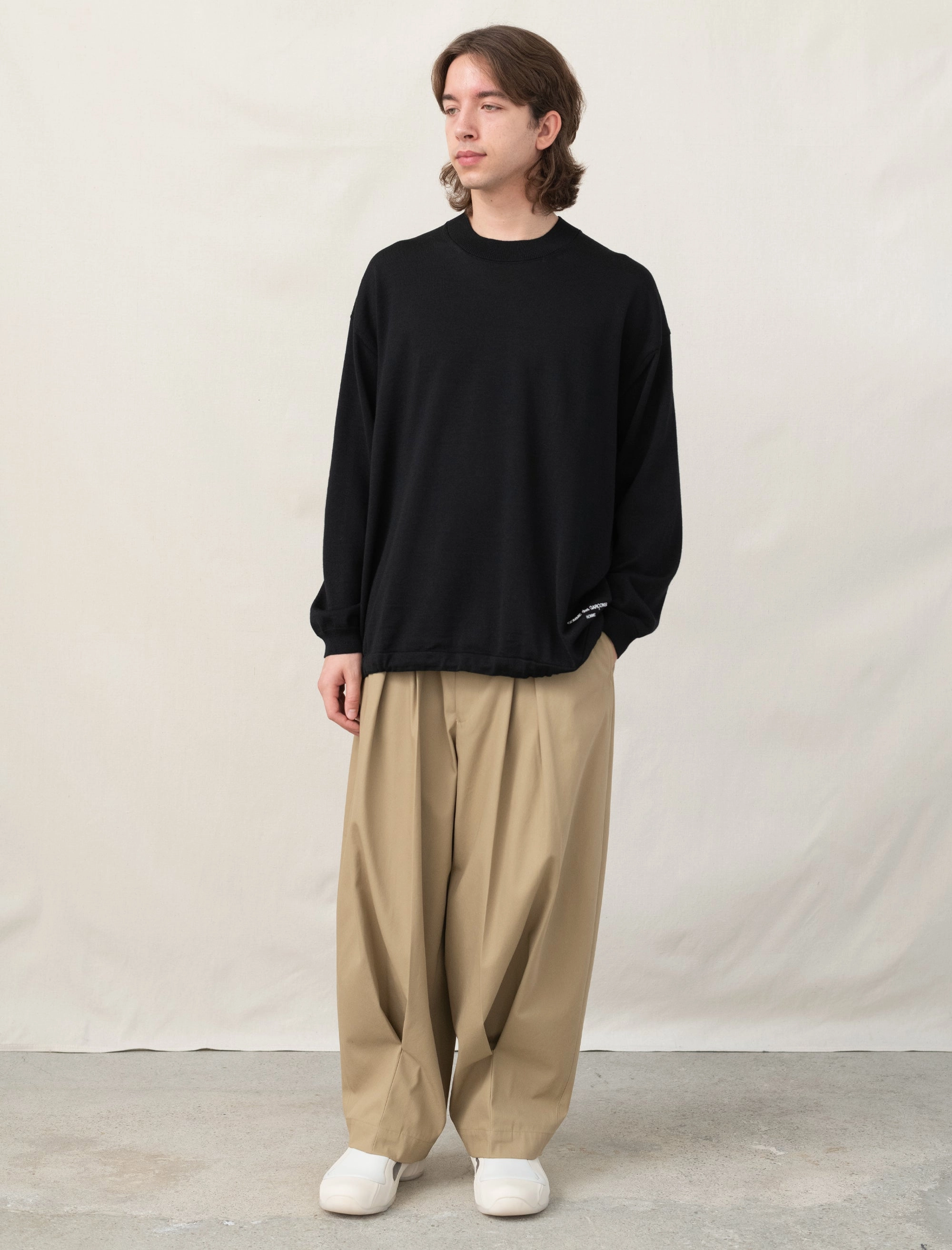 Cinch Sweater (Black) Recycled Polyester LaserCut Vents