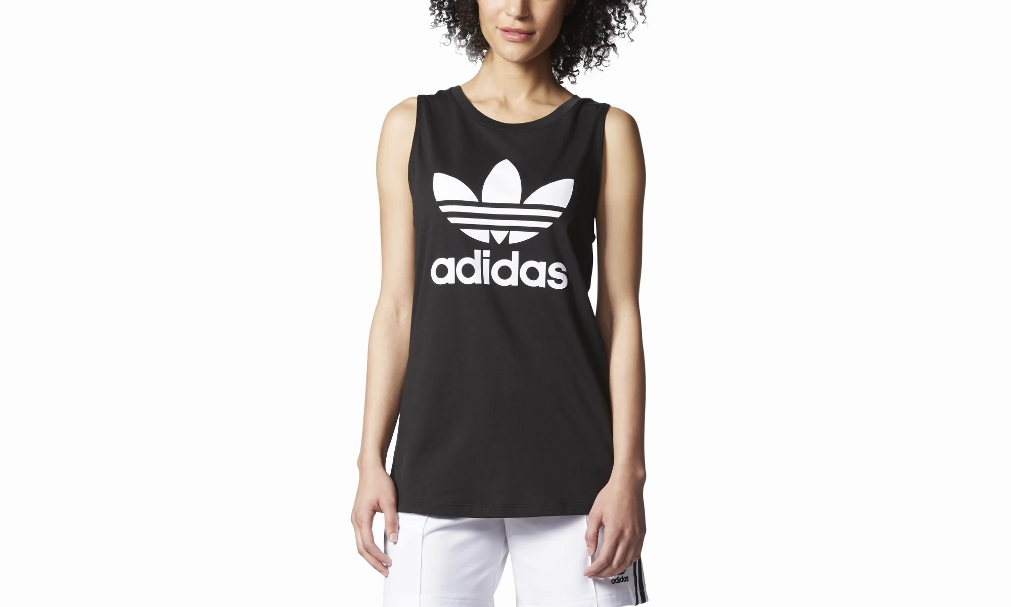 Loose Trefoil Tank Top "Black / White" HeatReflective Lining