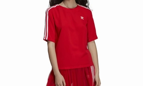 MoistureWickingTechnology MoistureManagementSystem 3-Stripes Tee "Red"