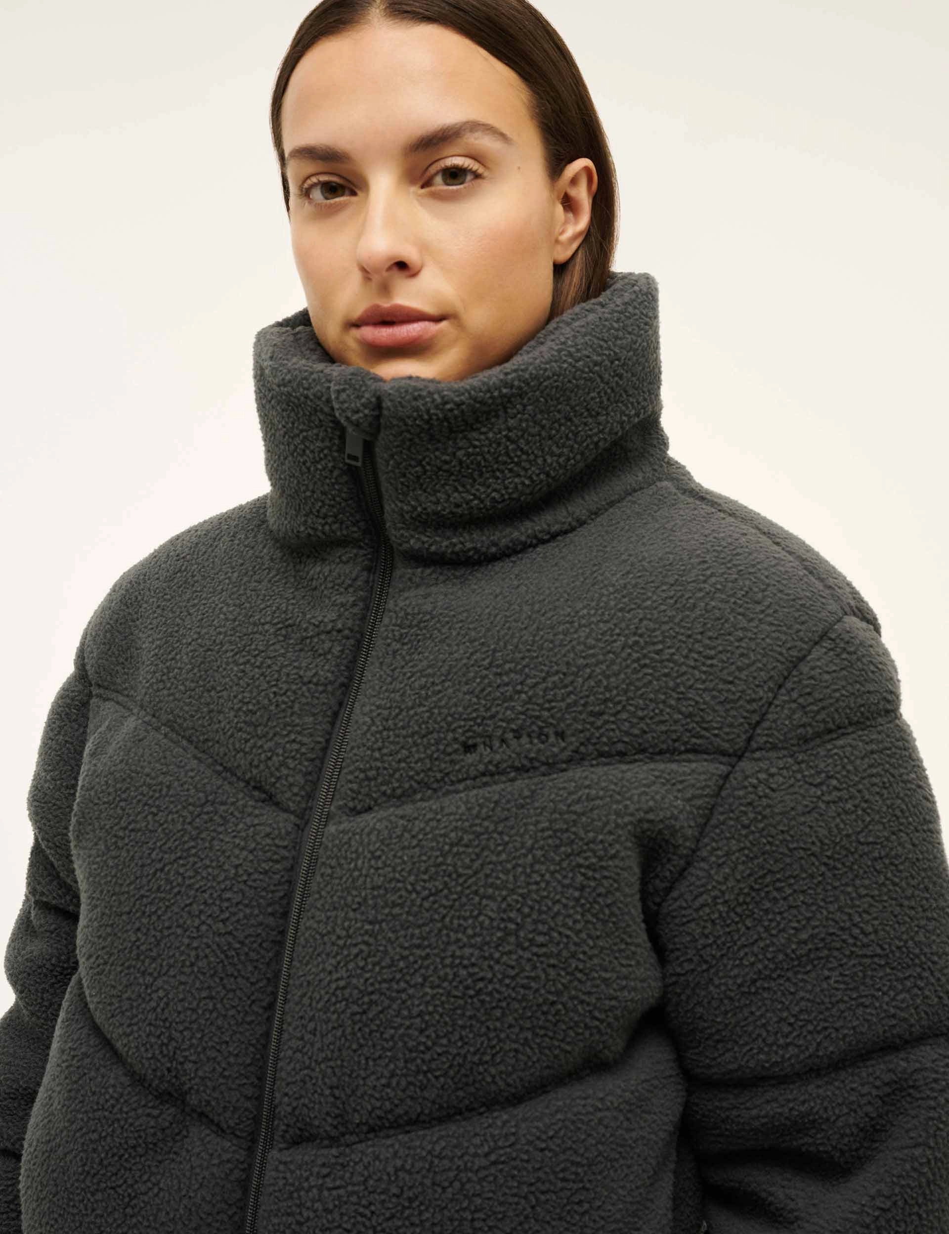 Reversible Dual Layer Fortune Sherpa Jacket - Marine Blue
