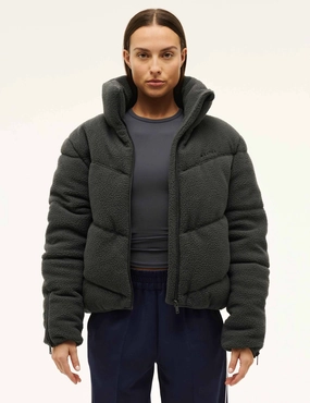 Fray Resistant Edges Glow In The Dark Accents Fortune Sherpa Jacket - Marine Blue