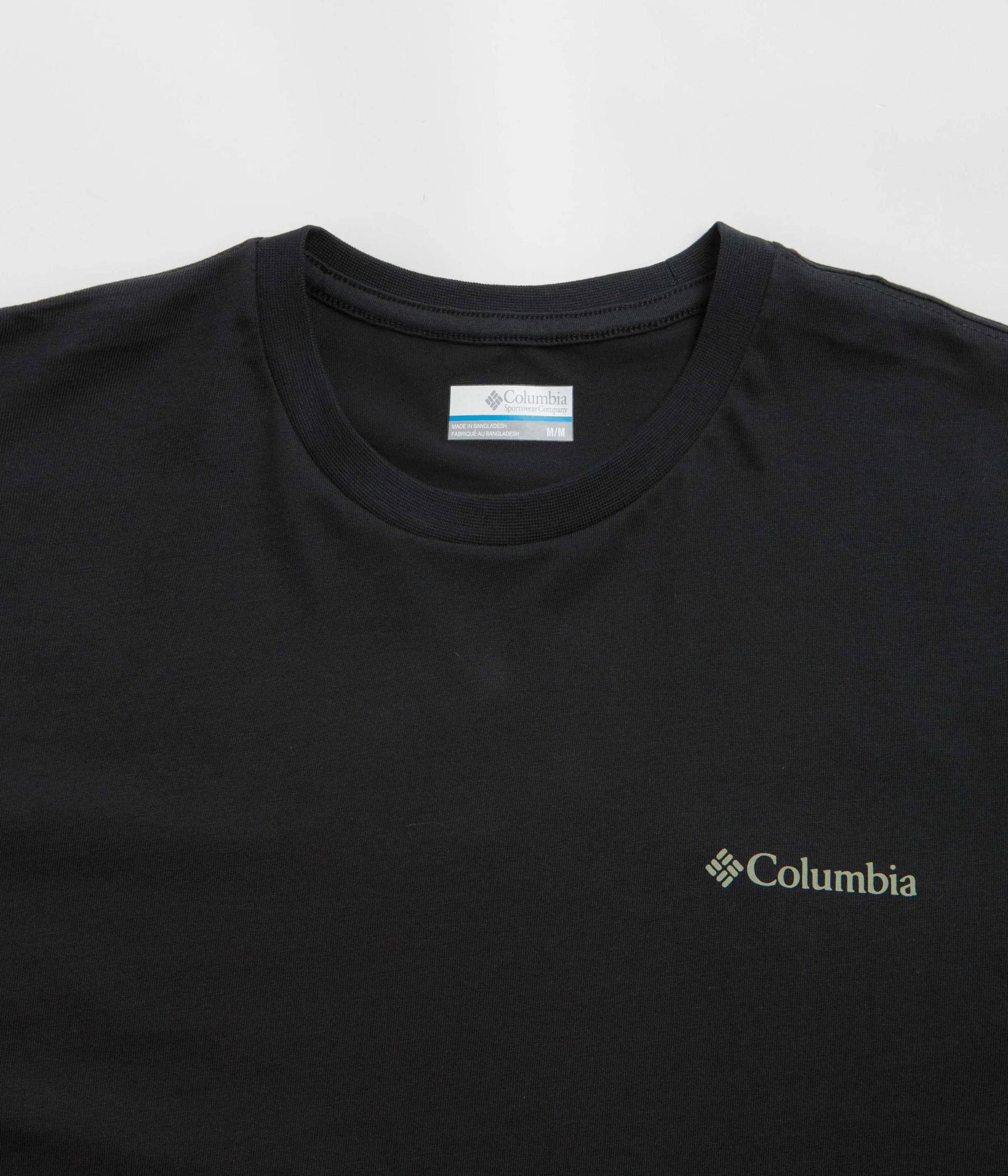 Columbia North Cascades T-Shirt - Black / Pasteled Framed sequined hem hook and eye closure