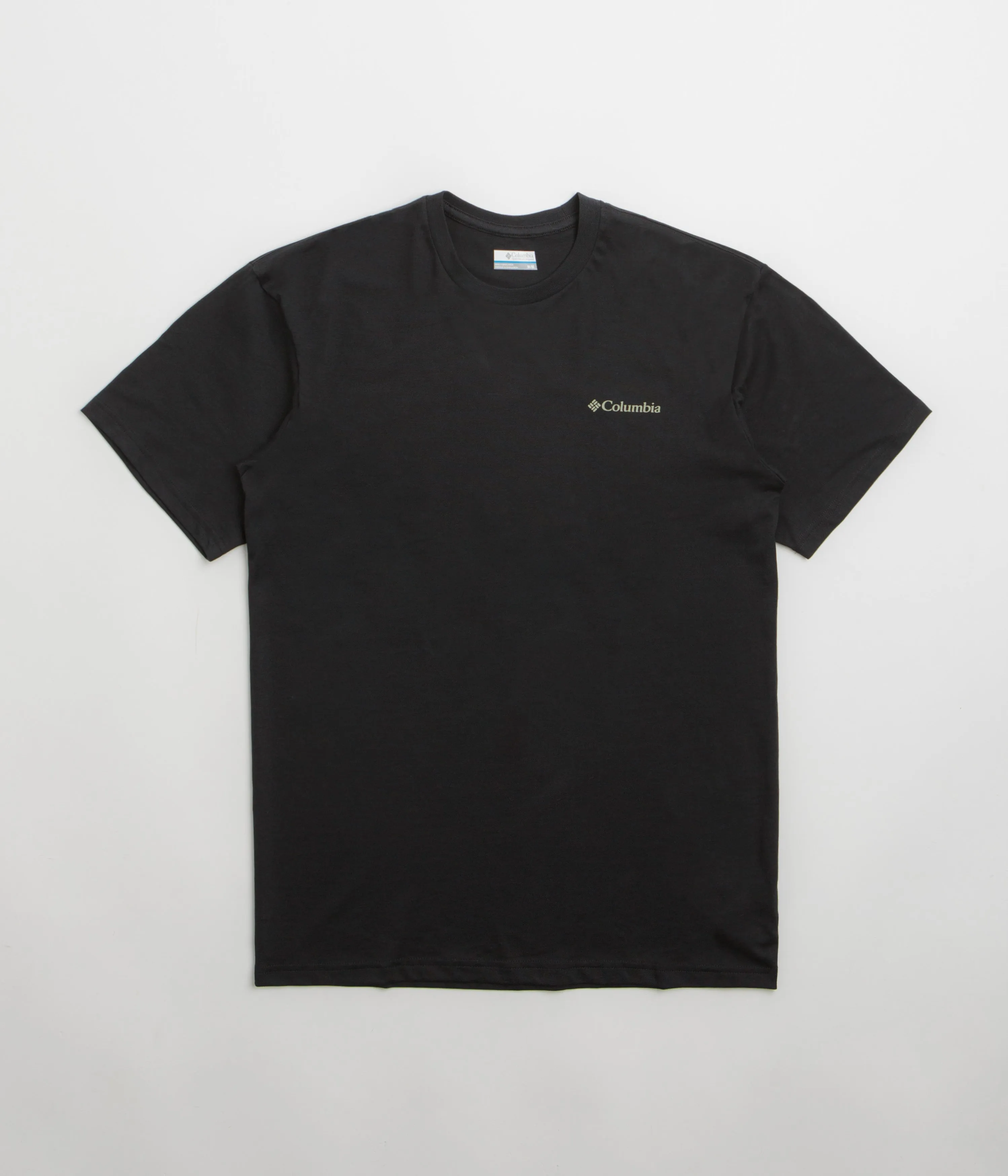adult style Columbia North Cascades T-Shirt - Black / Pasteled Framed