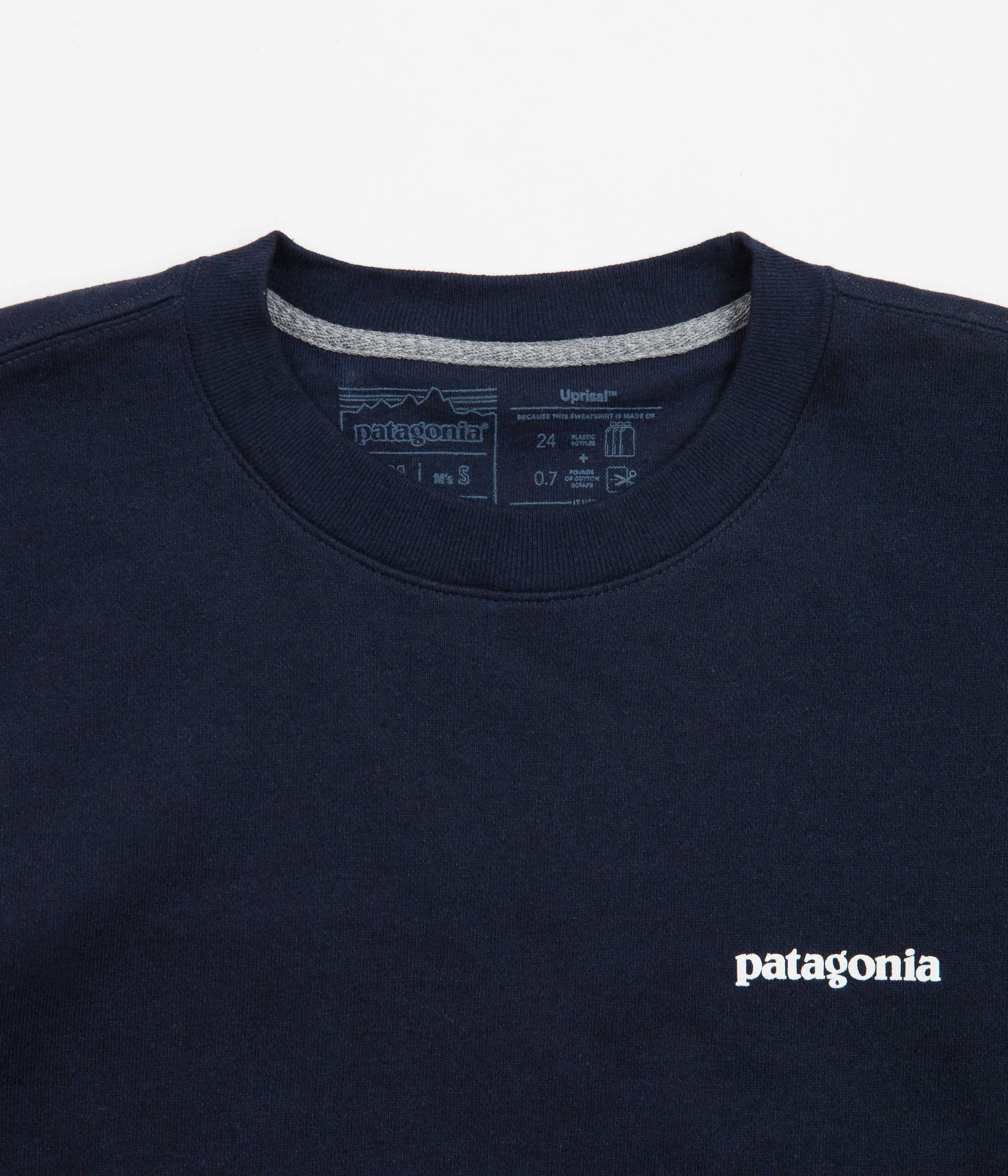 Patagonia Fitz Roy Icon Uprisal Crewneck Sweatshirt - New Navy Breathable fabric young people