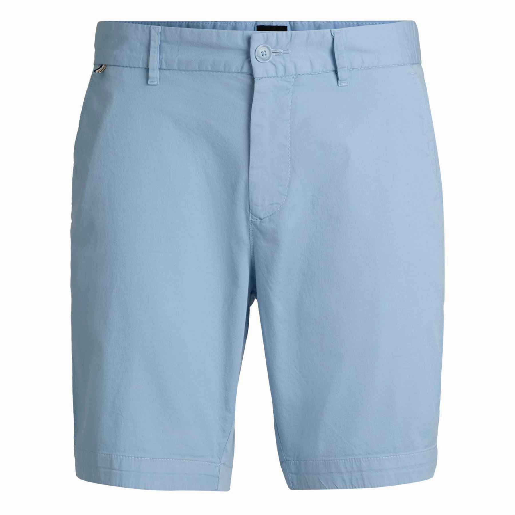 Slip Resistant Inner Lining Microfiber Blend Fabric Slice Shorts 1 Light Blue