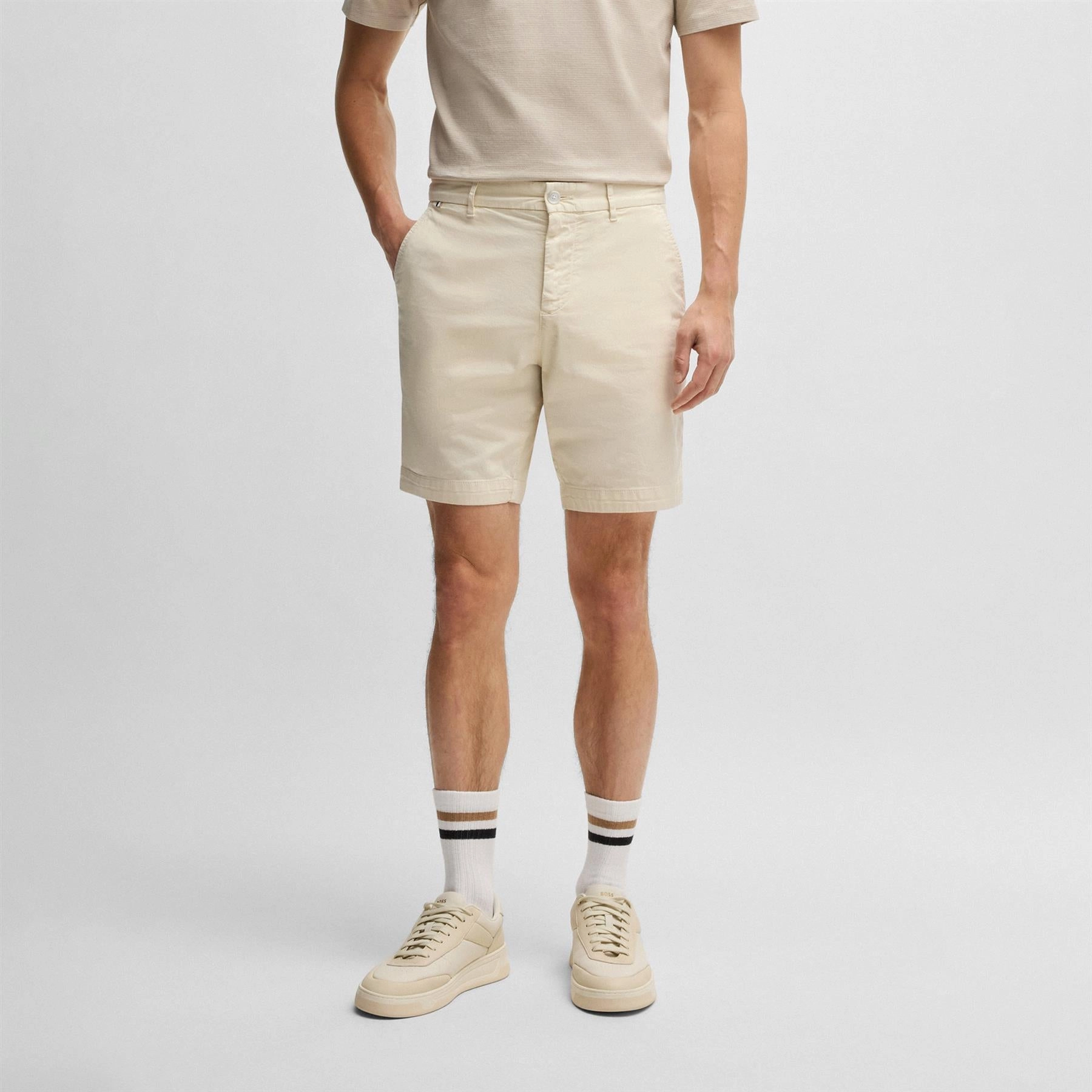 Anorak Soft Texture Slice Shorts 1 Open White