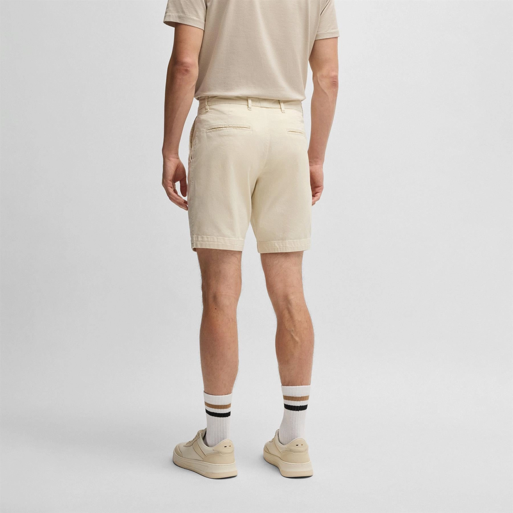 Slice Shorts 1 Open White Stretchable Adjustable Waist