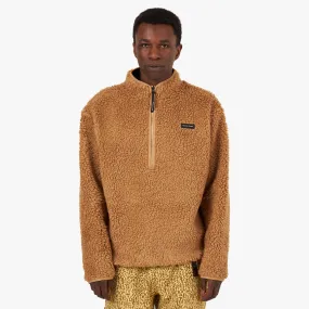 District Vision Half-Zip High-Pile Merino Fleece / Sand Zip Closure Concert wear