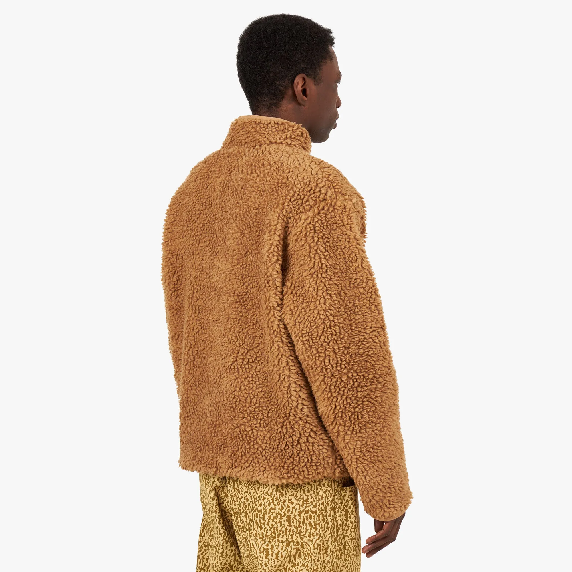 District Vision Half-Zip High-Pile Merino Fleece / Sand snap buttoned product packaging