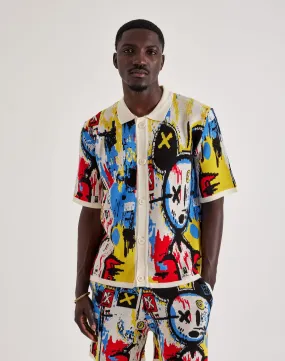 Chapter By Kohli Art Knit Button Shirt SustainableProduction