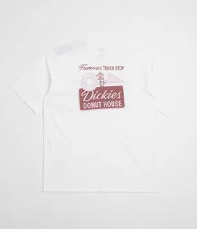 Recycled Polyester Blend Dickies Donut House T-Shirt - White