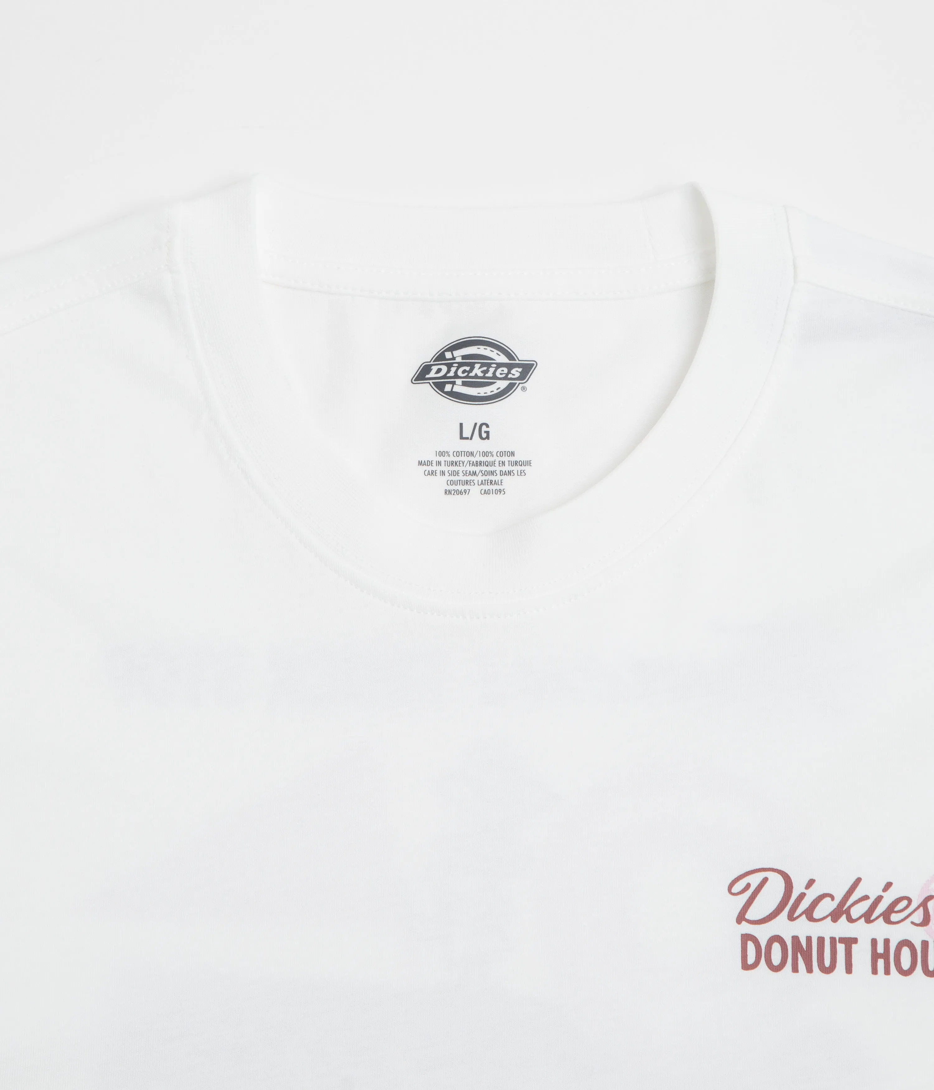 Pastel Colors Travel Essential Dickies Donut House T-Shirt - White
