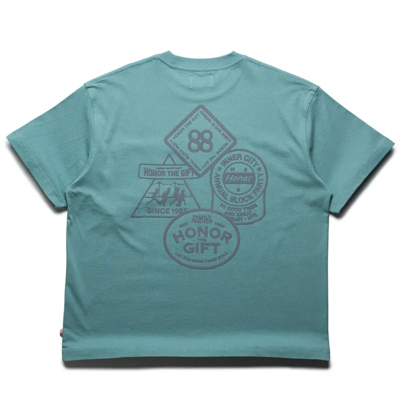 Honor The Gift 88 Block Tee - Green budget-friendly Easy to move in