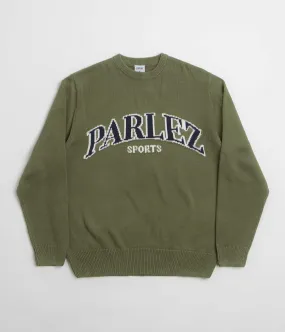 Parlez Phelan Crewneck Sweatshirt - Olive Green Core Style