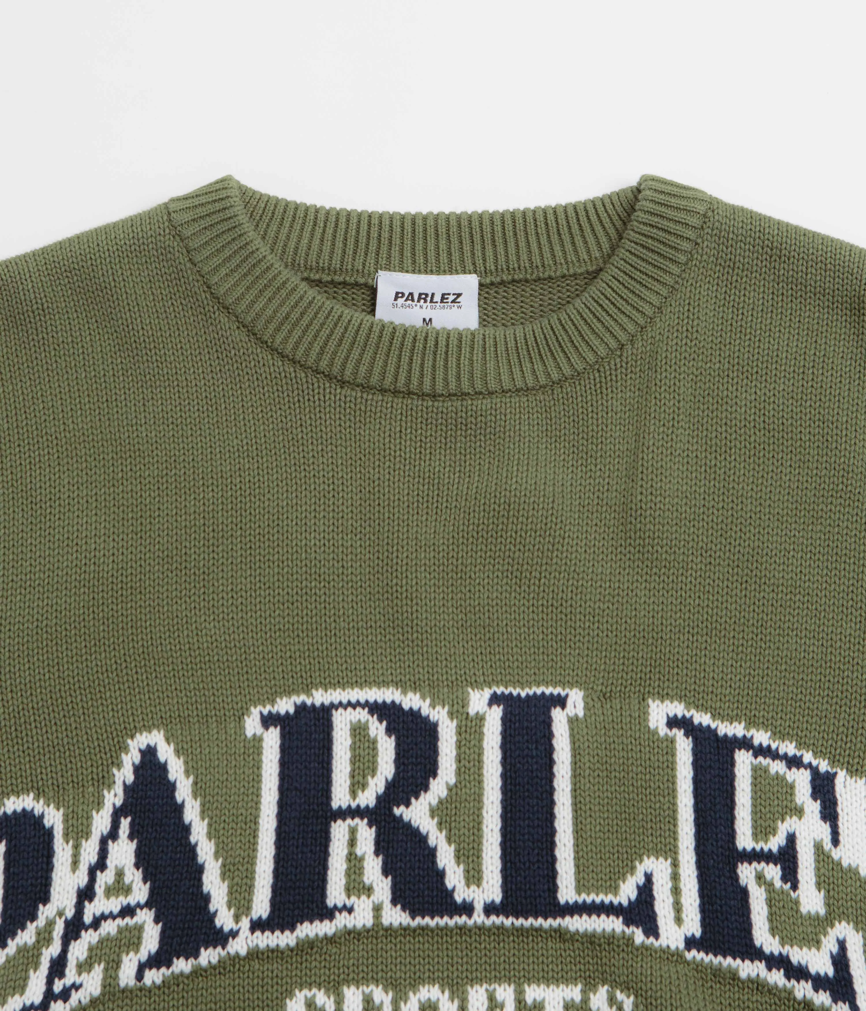 Parlez Phelan Crewneck Sweatshirt - Olive Green Everyday Layer