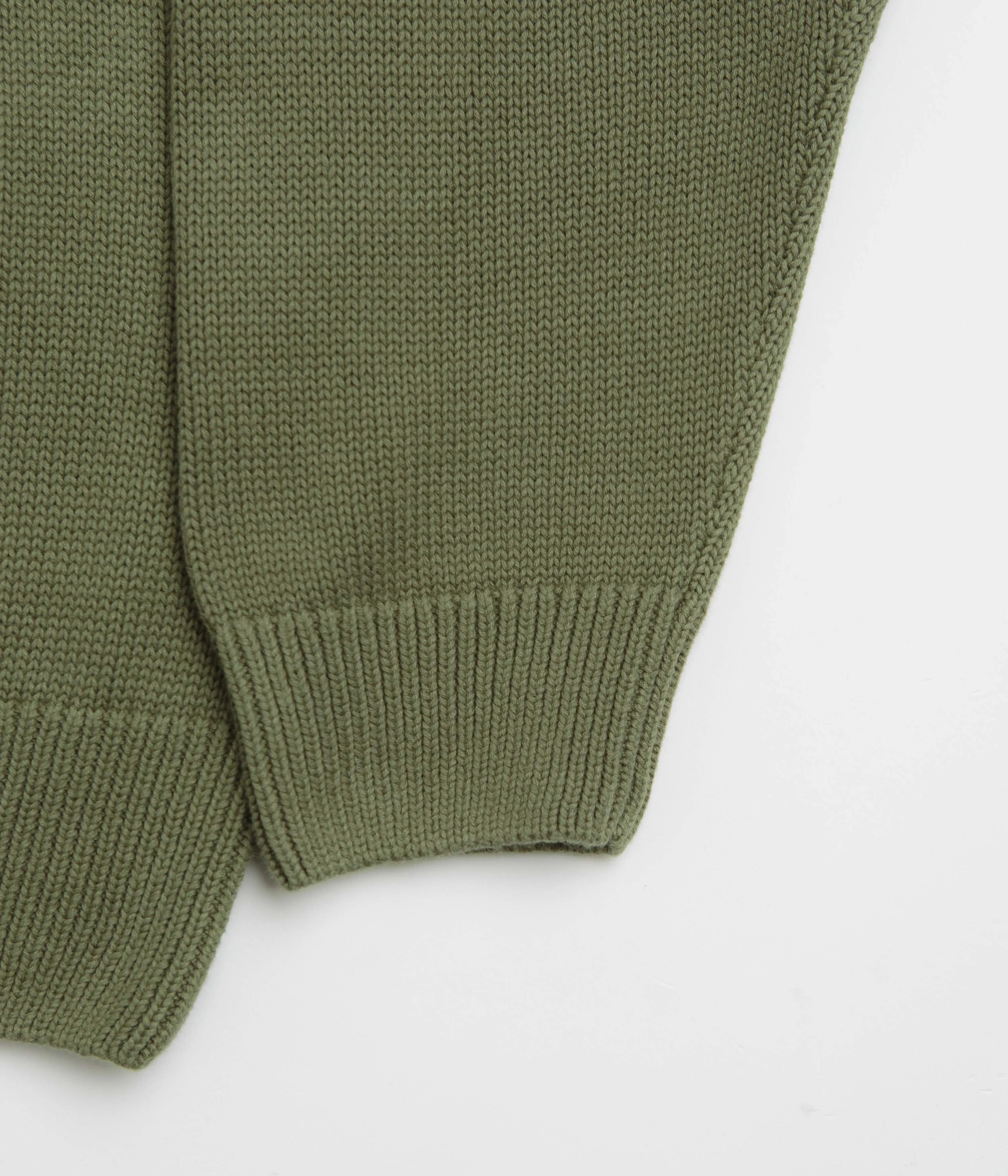 slim fit Classic Relaxed Parlez Phelan Crewneck Sweatshirt - Olive Green