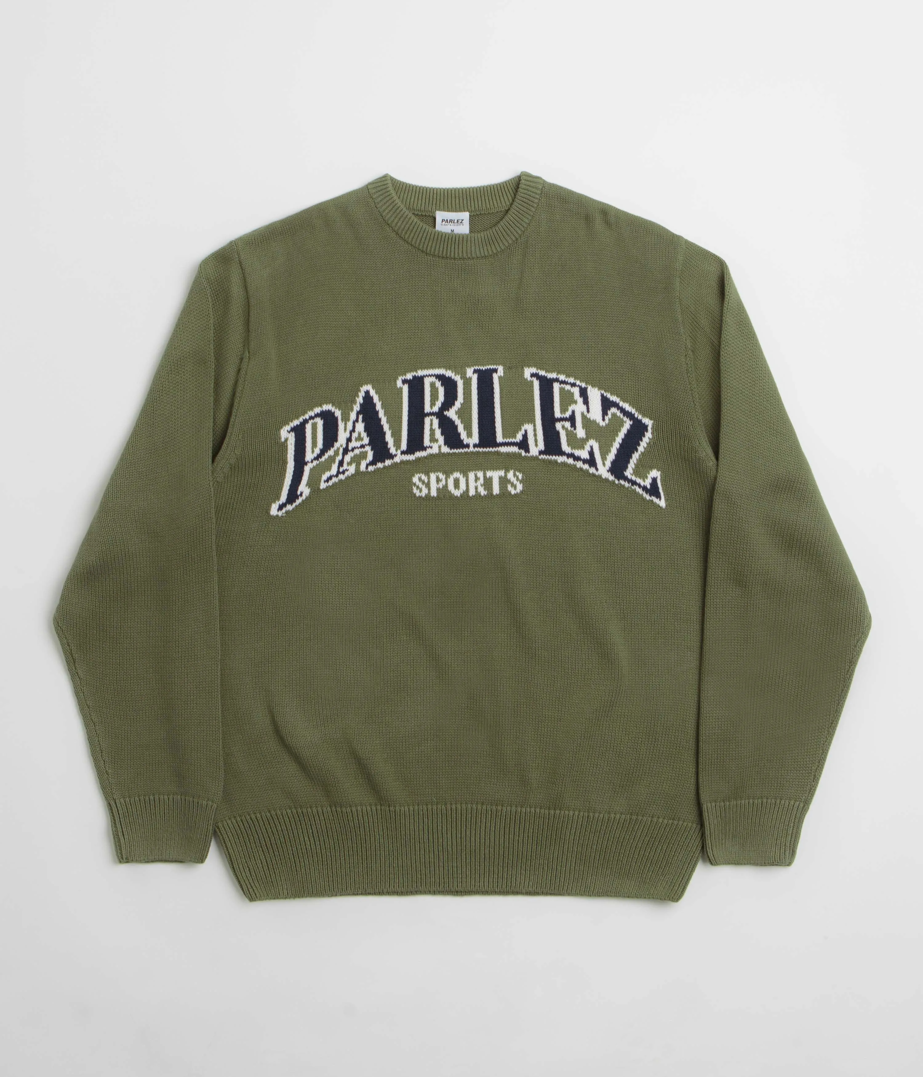 Parlez Phelan Crewneck Sweatshirt - Olive Green Core Style