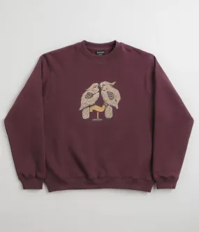 product eco friendly conscience Essential Fit Pass Port Nesting Crewneck Sweatshirt - Berry