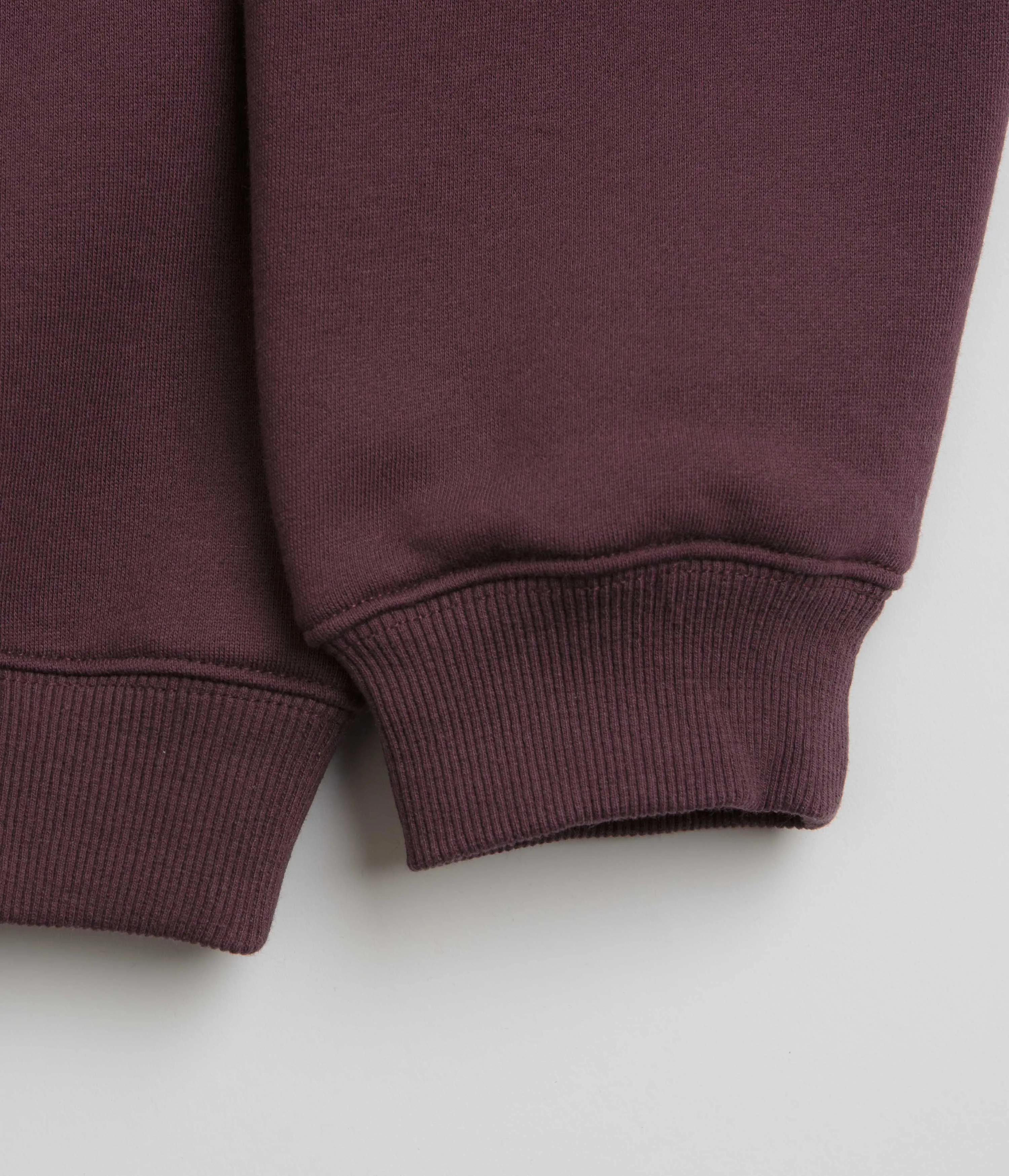 Urban Trend Adjustable Hood Pass Port Nesting Crewneck Sweatshirt - Berry