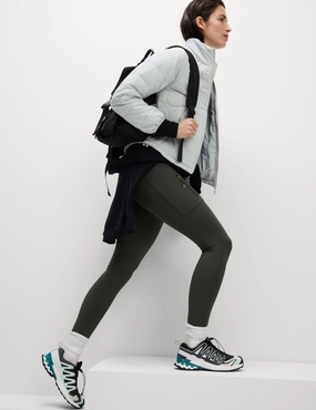 Ultra Stretch Go Discover Stormwear Walking Leggings - Dark Olive