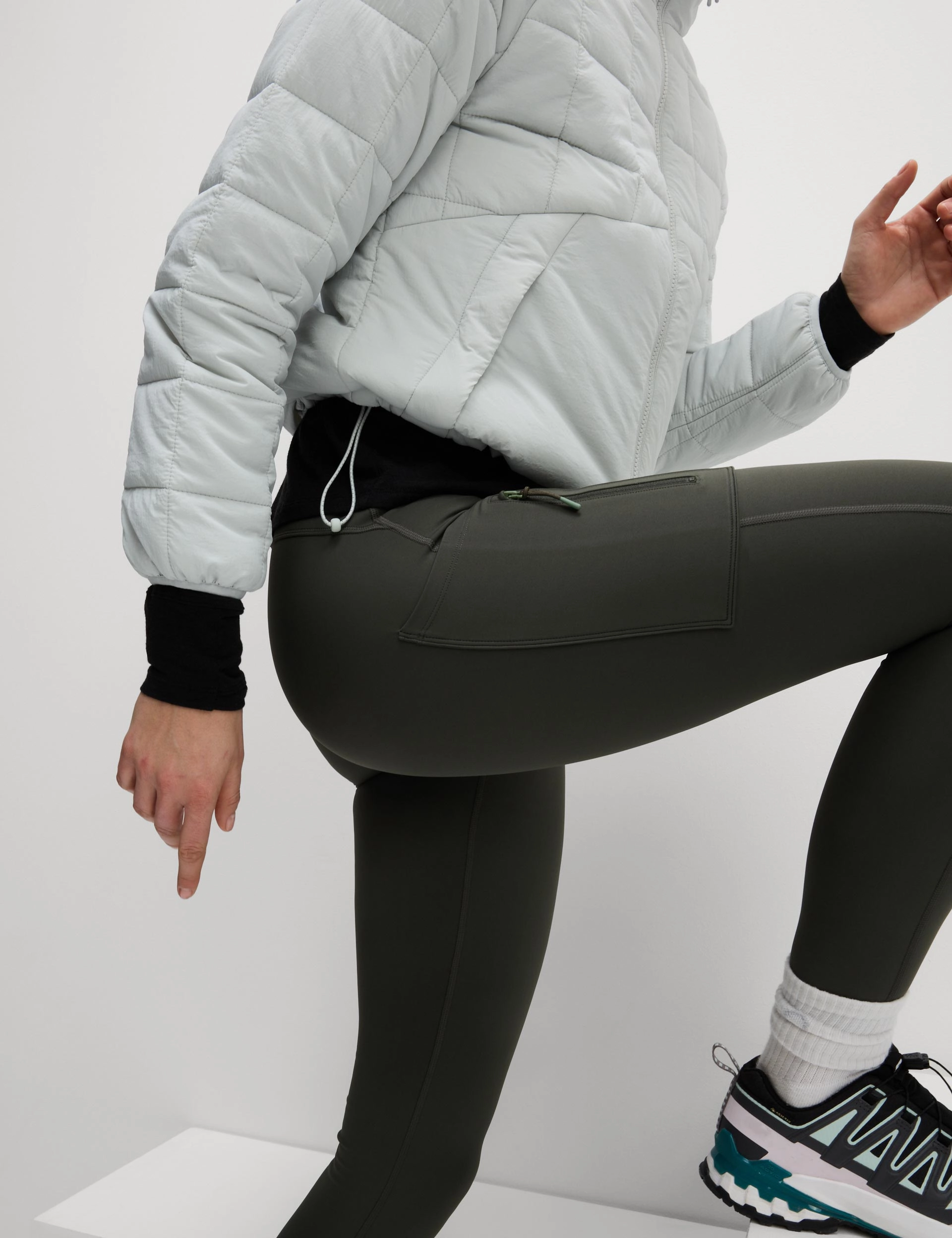Fitness Lover Dance Studio Go Discover Stormwear Walking Leggings - Dark Olive