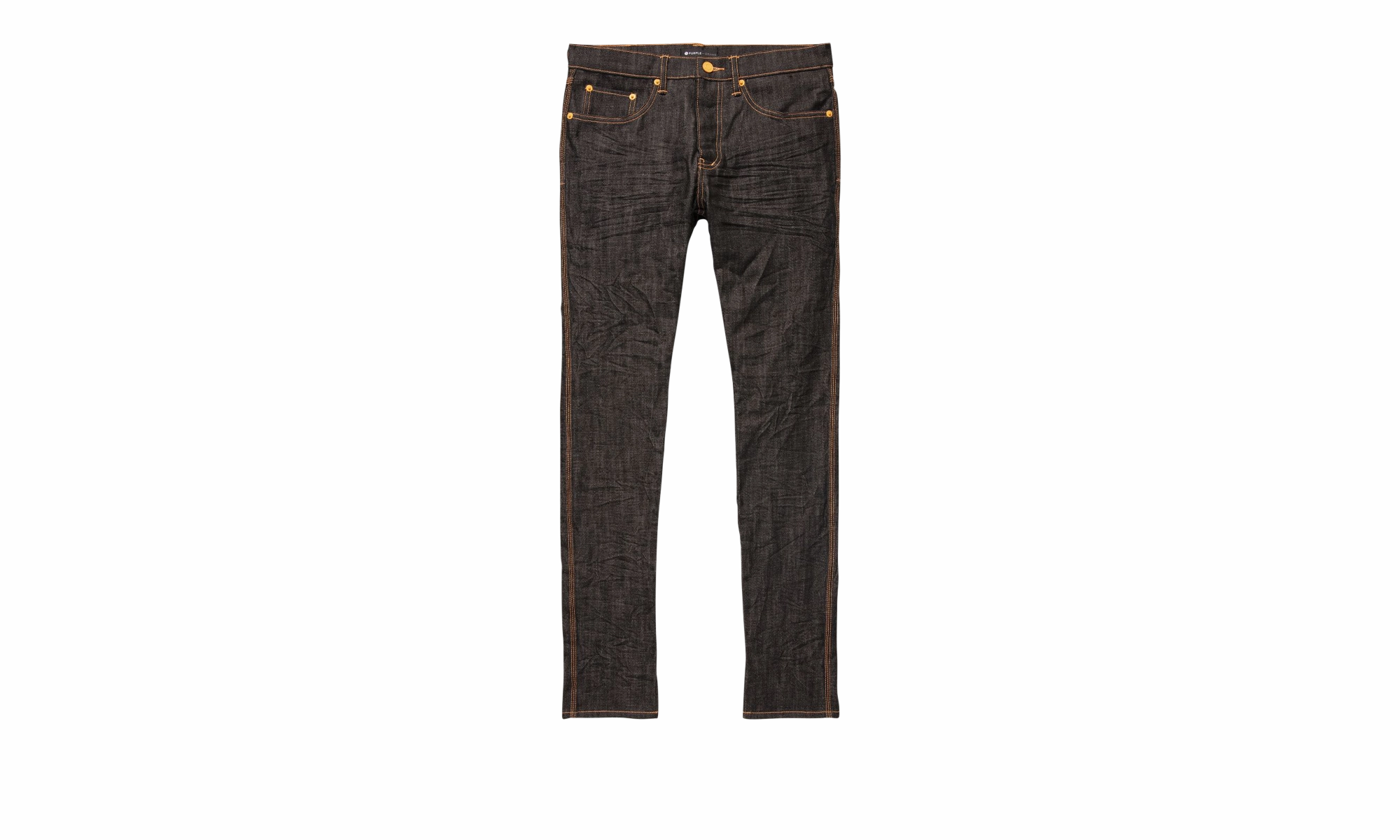 Slim Silhouette Colorfast Denim Slim Fit Low Rise With Slim Leg Jeans "Raw Black"