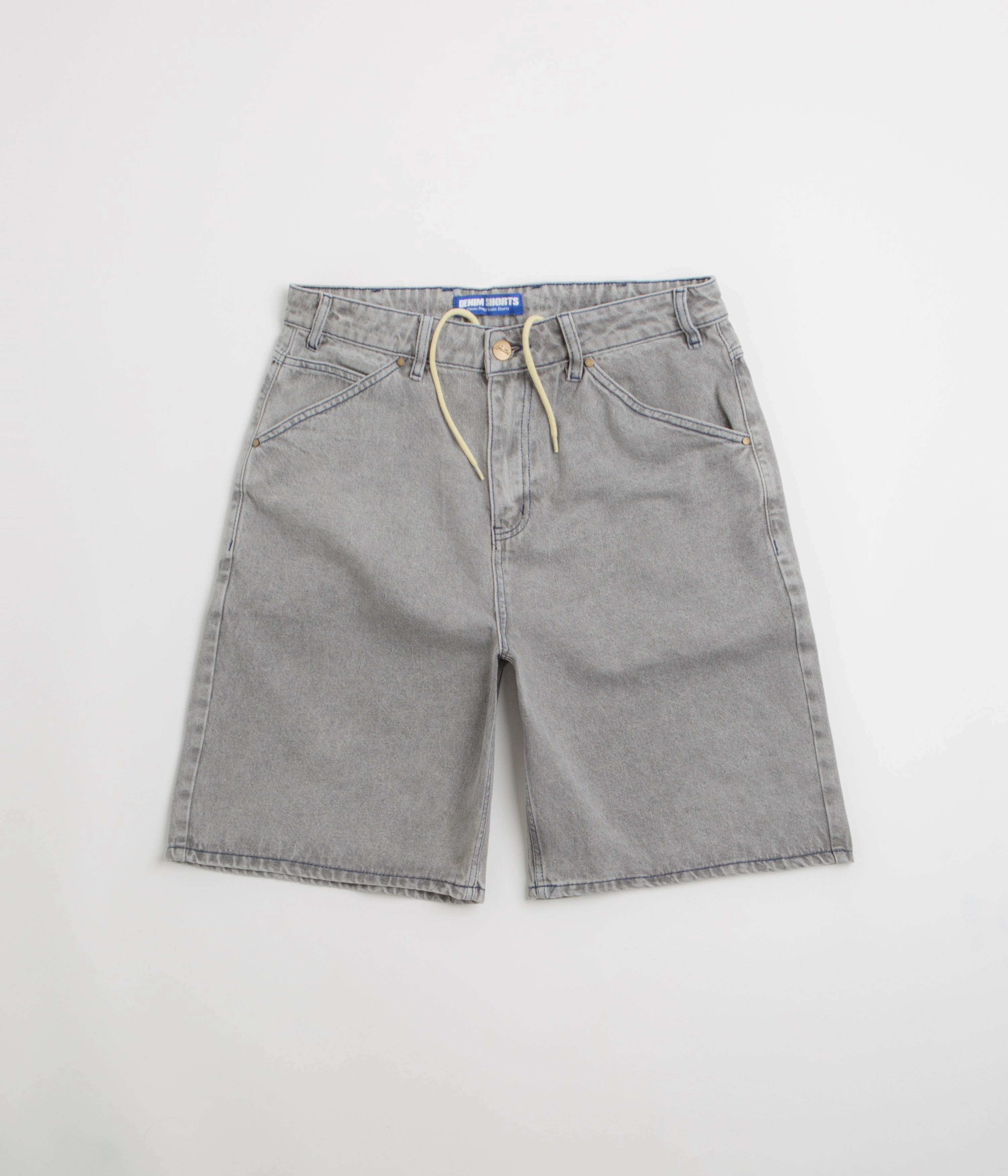 Butter Goods Encounter Denim Shorts - Washed Soft Grey Day Out