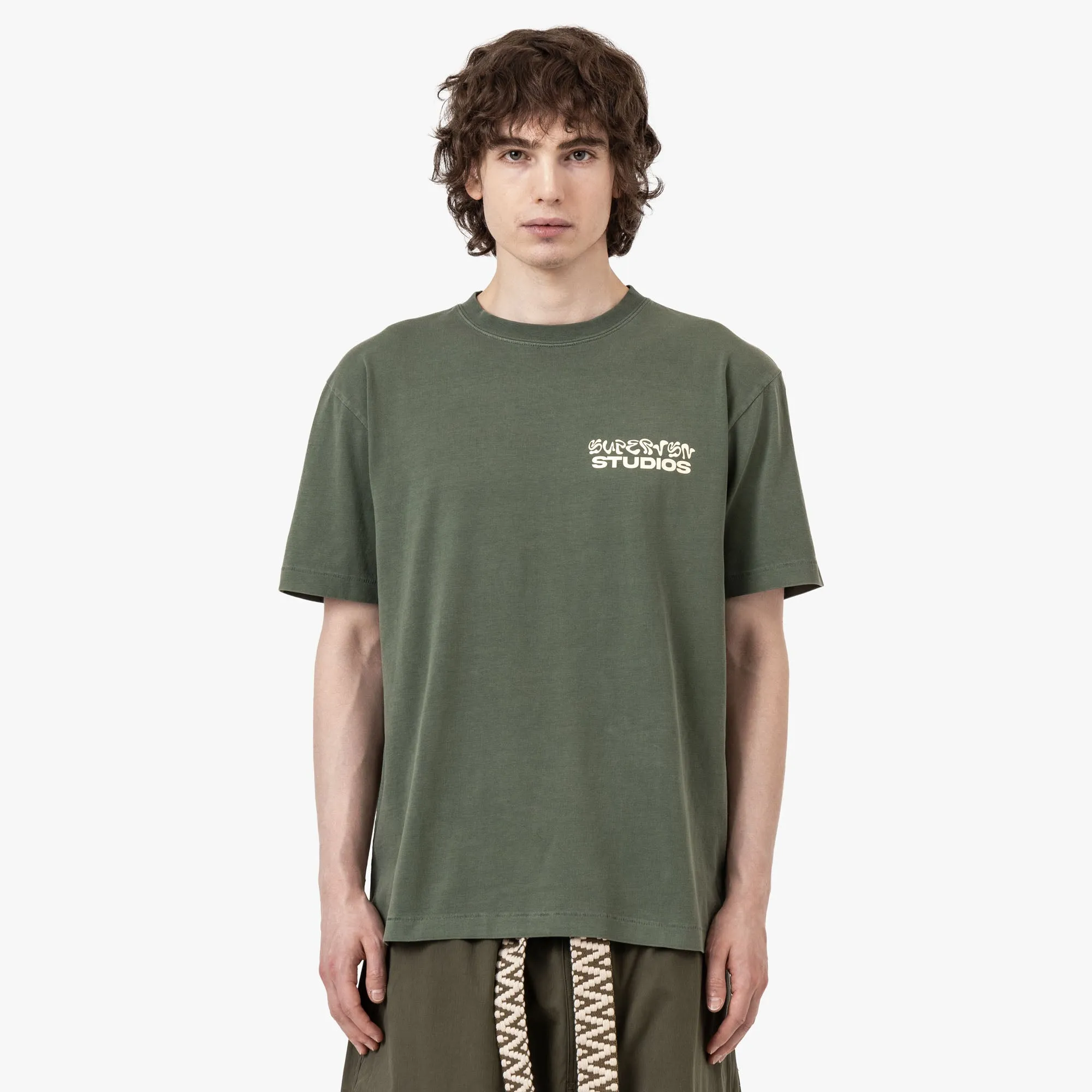 tee shirt Supervsn Palm T-Shirt / Moss