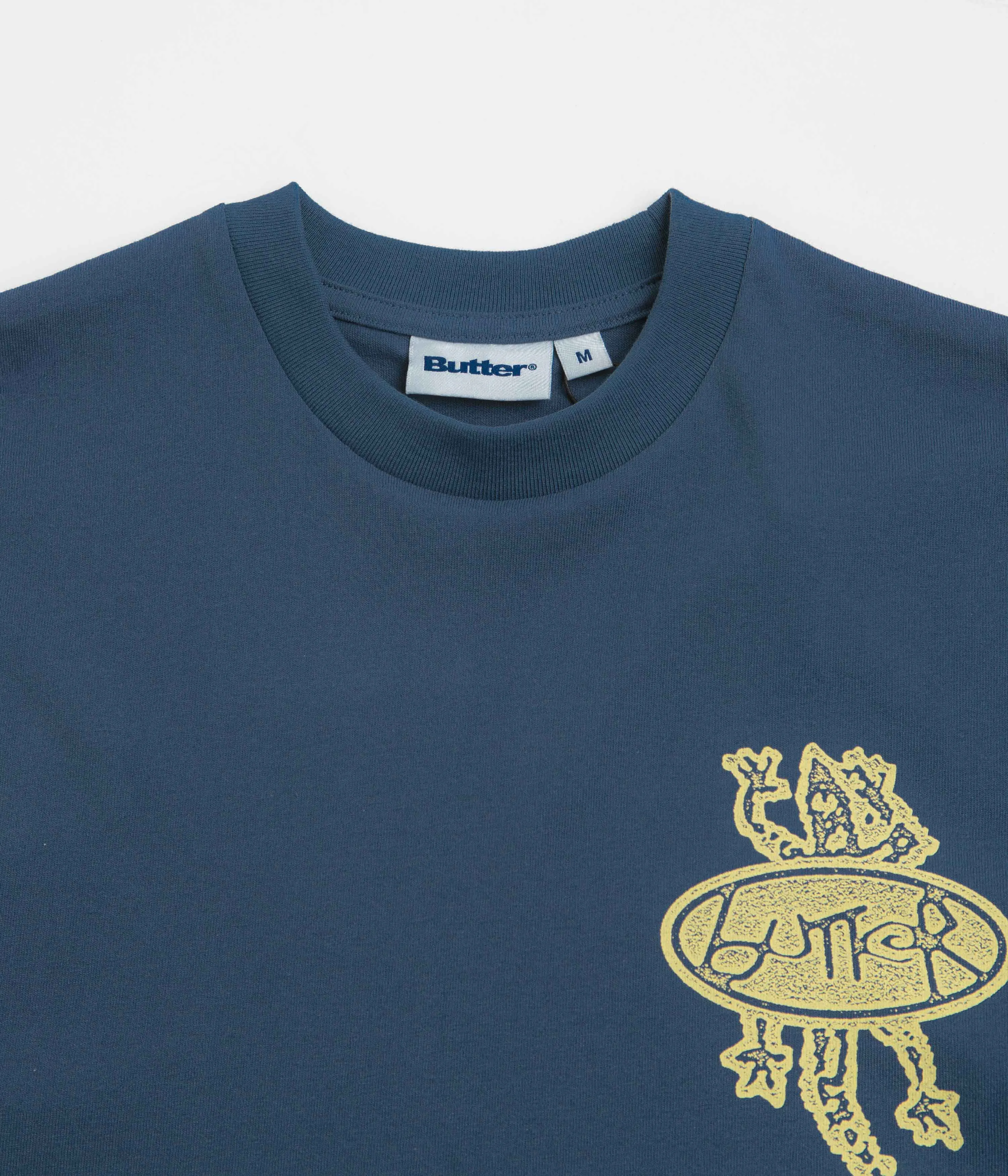 Butter Goods Wipeout T-Shirt - Denim Lightweight Material