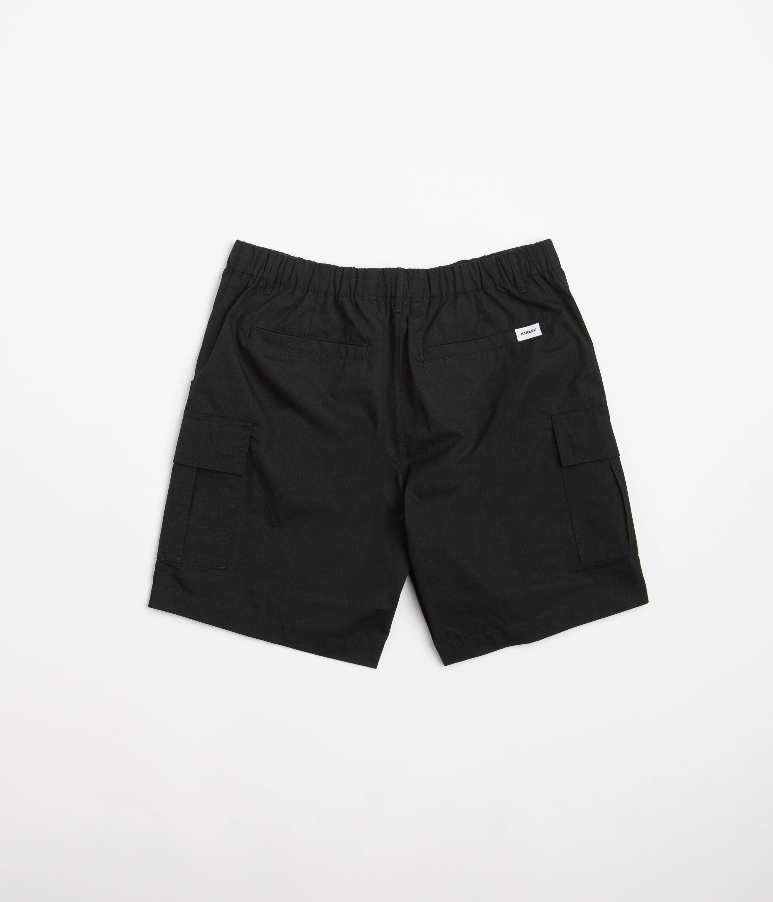 Parlez Gilbert Ripstop Shorts - Black Ultra Lightweight Build laid-back style