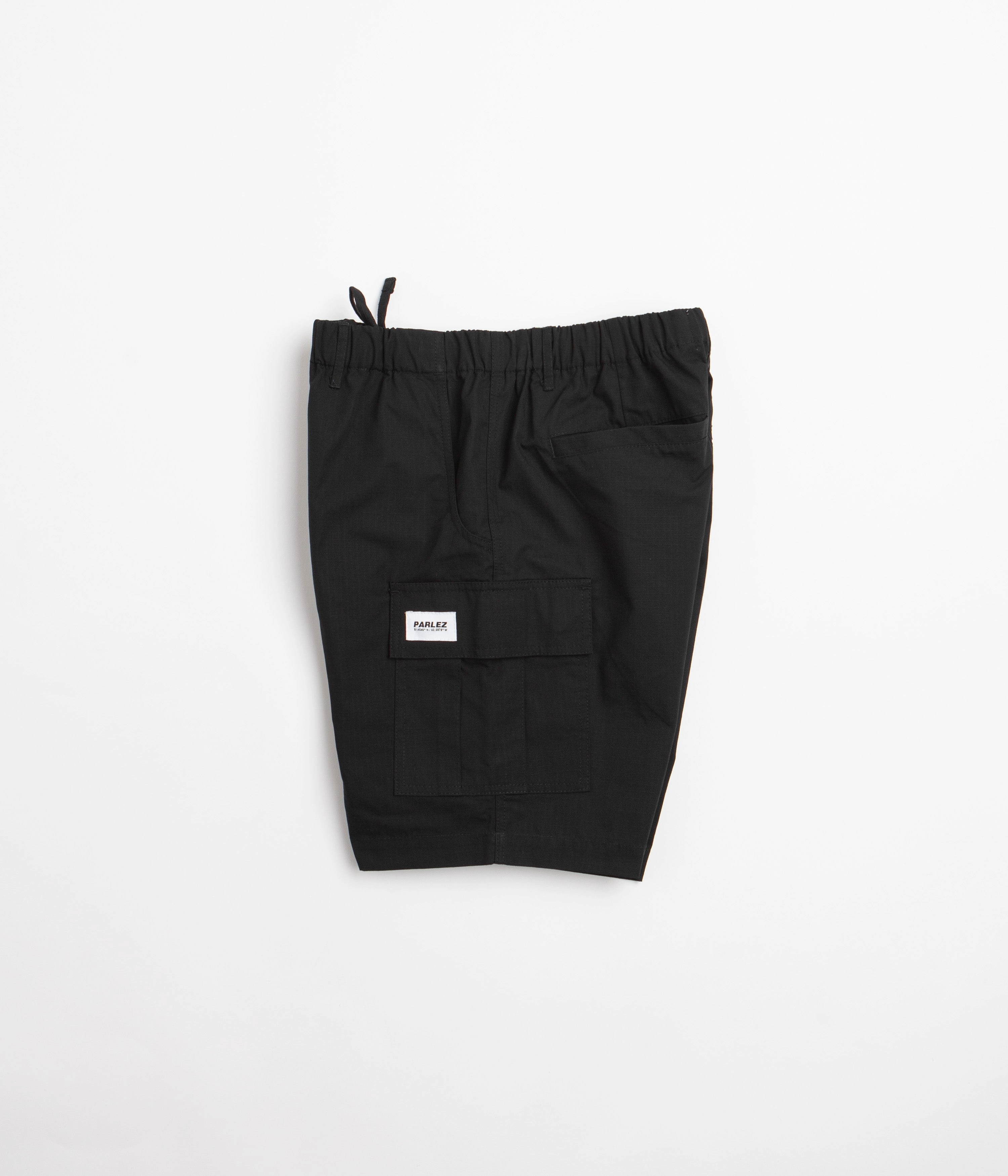 Parlez Gilbert Ripstop Shorts - Black Contemporary Design Versatile Wear