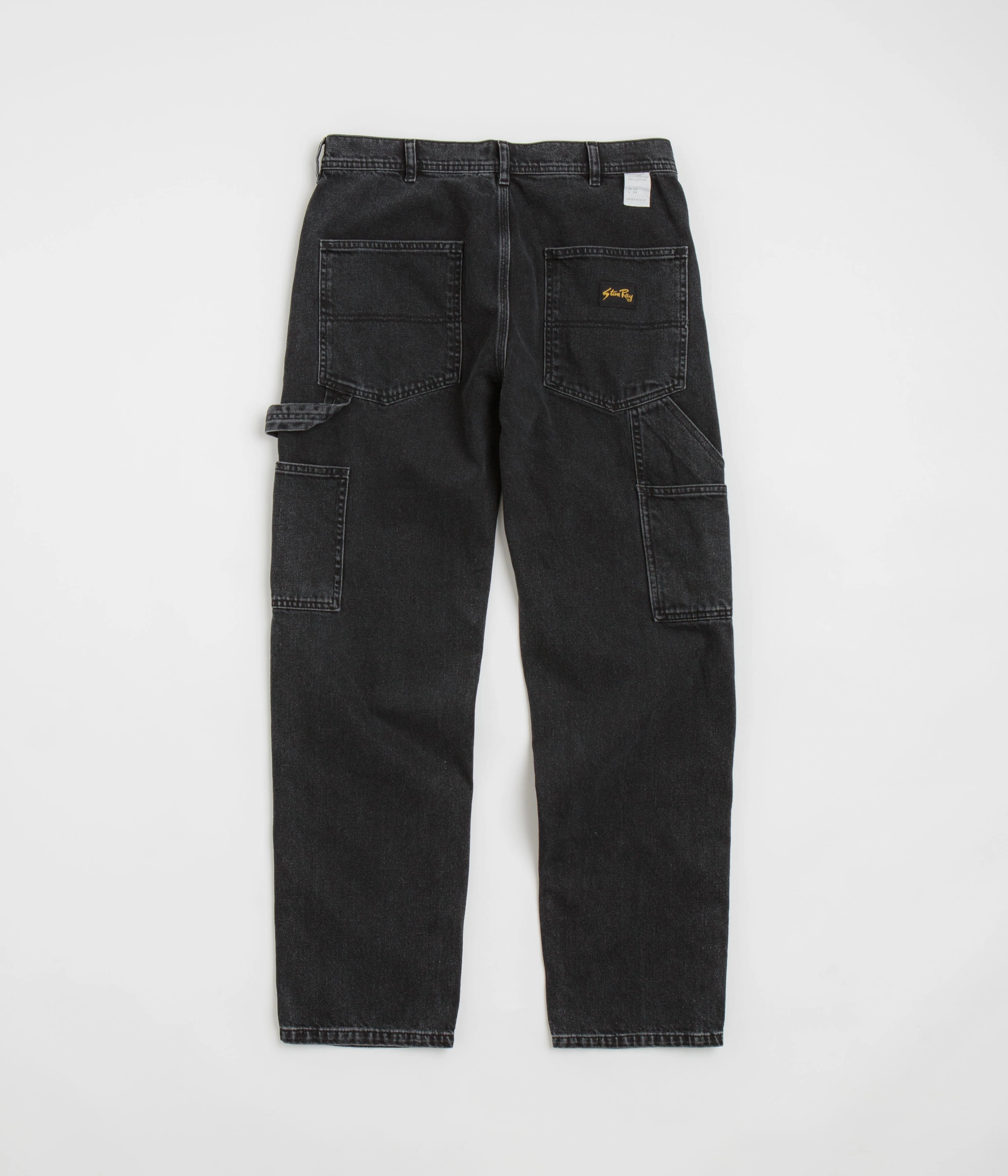 Tapered ankle Core Style Stan Ray OG Painter Pants - Washed Black Denim