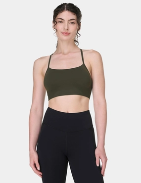 Breathable Band teenagers' Spirit Restored Yoga Bra - Nori Green