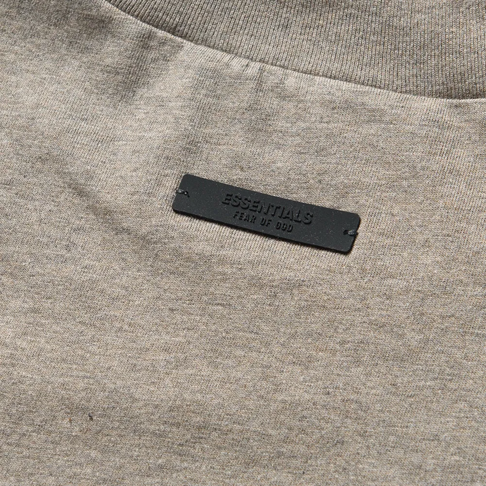 Fear of God Essentials Jersey Crewneck Tee - Heather Gray nighttime event plane venue