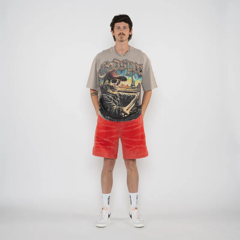 Loungewear skating venue Godspeed New York Sightseeing Tee - Stone Wash