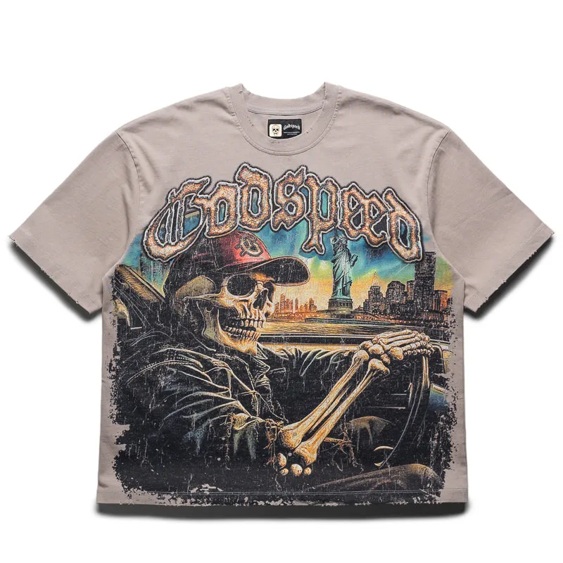 Godspeed New York Sightseeing Tee - Stone Wash adult style Mid-waisted