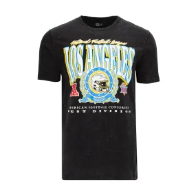 Los Angeles Chargers Black Wash Tee -Mens Model Edge Speed Soul