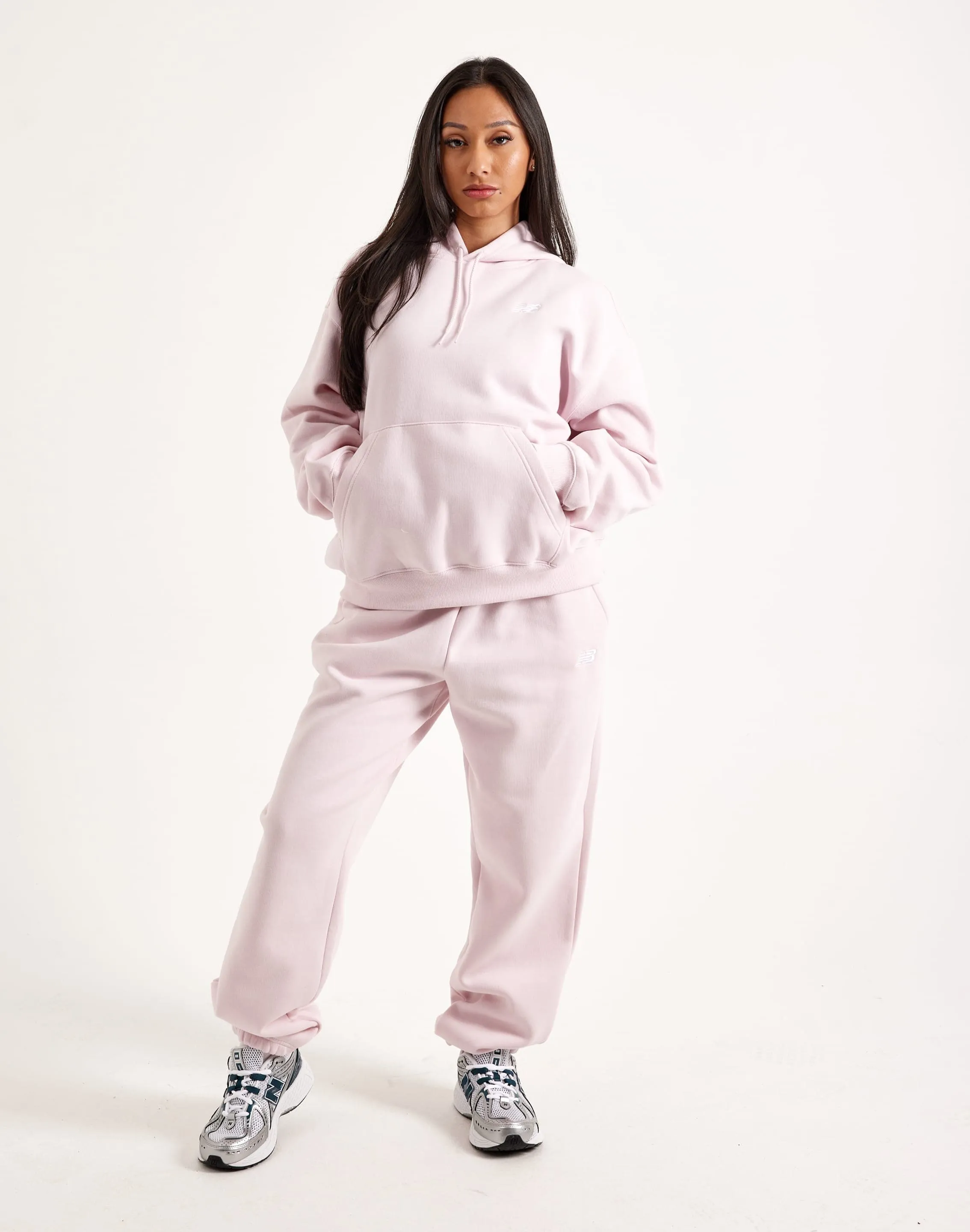 New Balance Sport Essentials Fleece Hoodie Green Soul Resort Mood