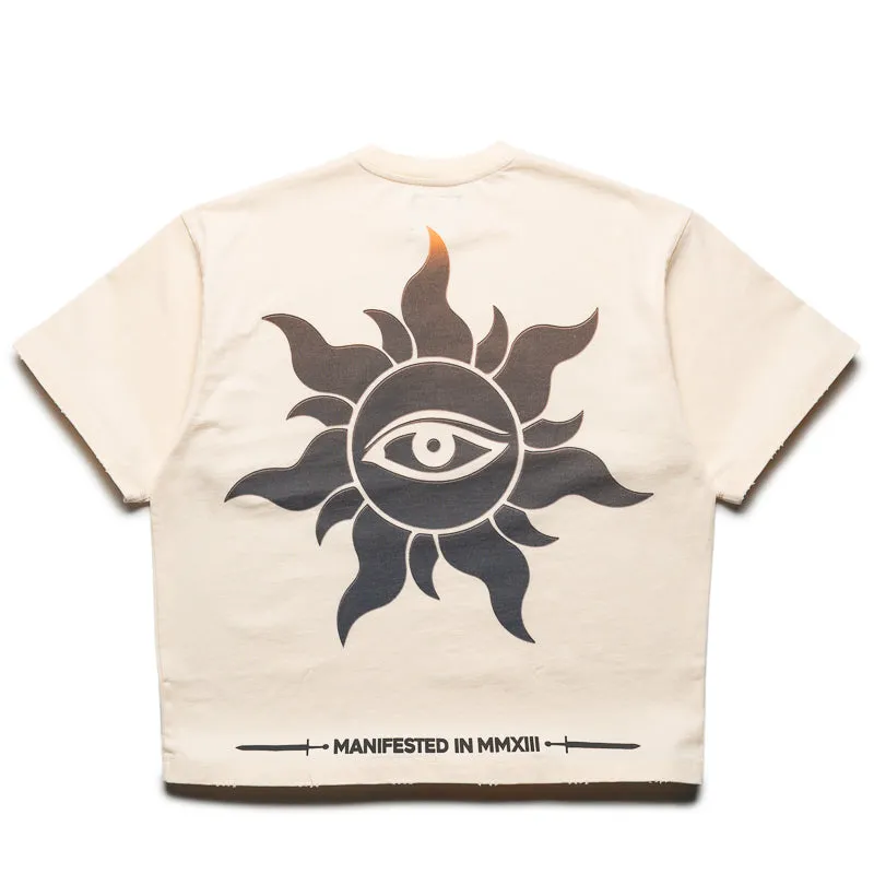 wrap silhouette Godspeed New York Purple City Tee - Bone