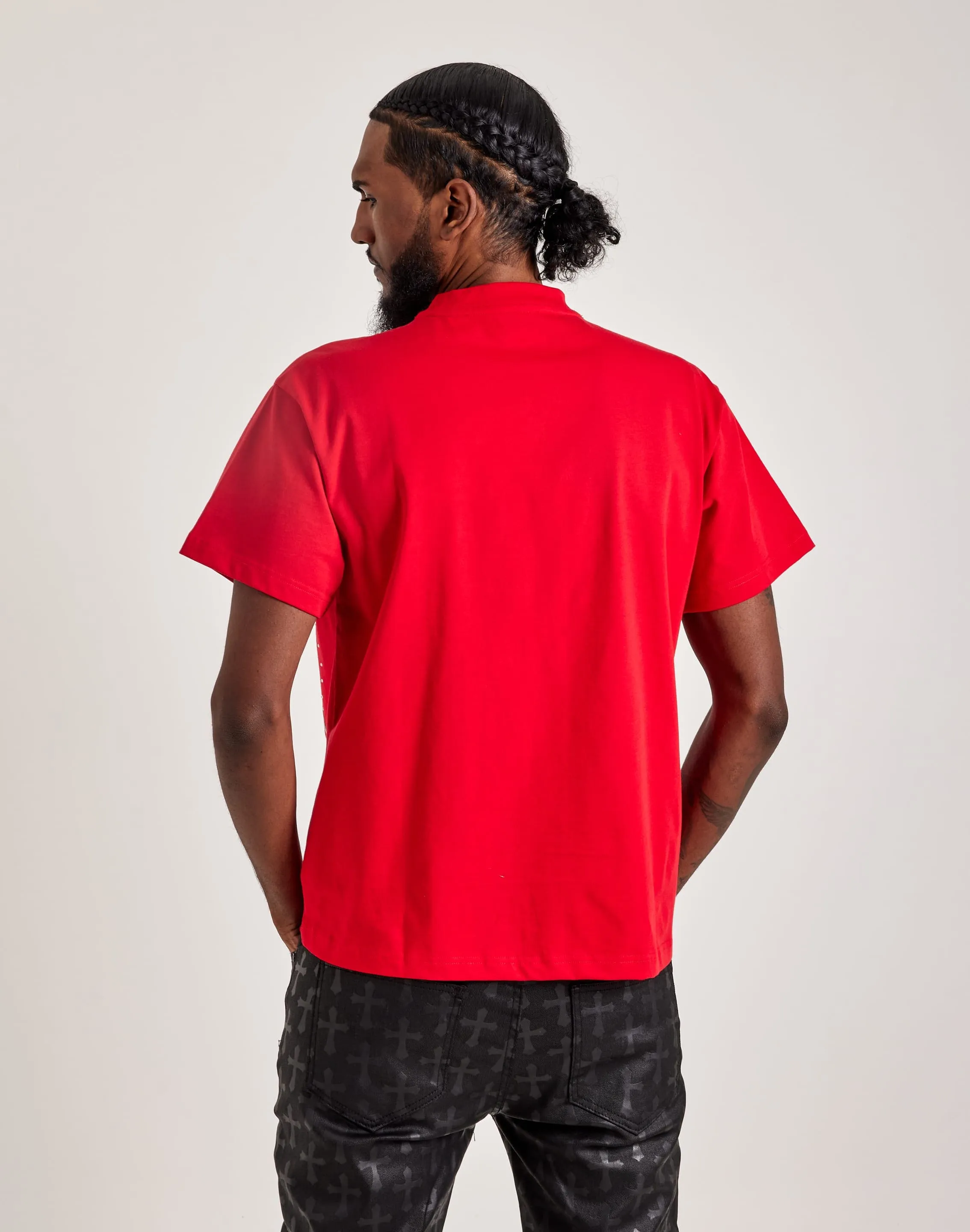 Saga Vibe WrinkleFreeFabric Heads or Tails Blessed Tee