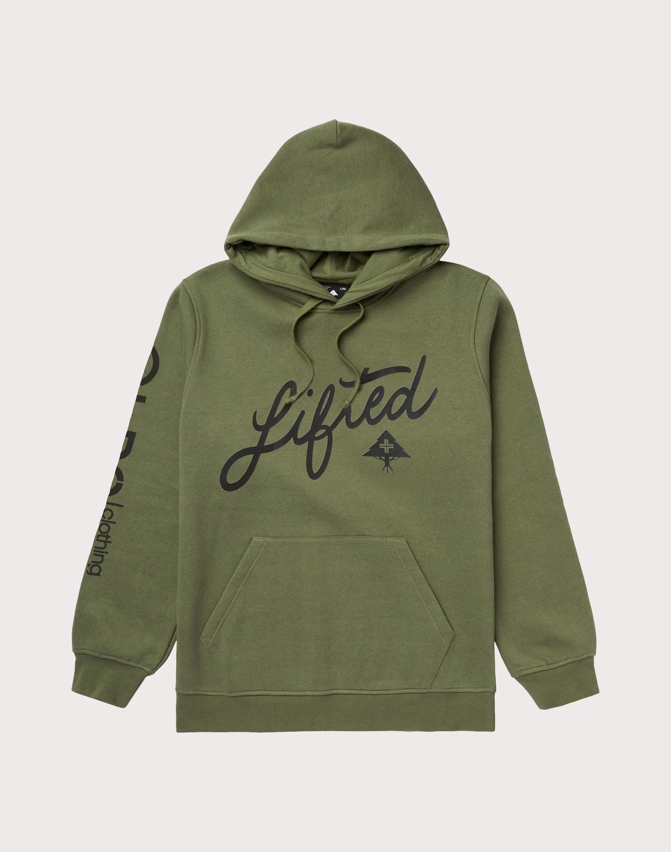 Smooth Edge Binding Lrg Creative Era Fleece Hoodie