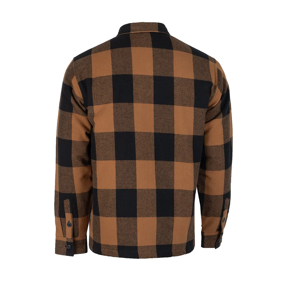 Quilted Lined Flannel Shirt Jacket - Mens Breathable Lining Night Charm
