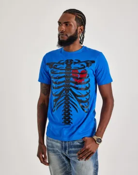 Roku Studio Skeleton Chest Tee Raw Linen WrinkleResistantClothing