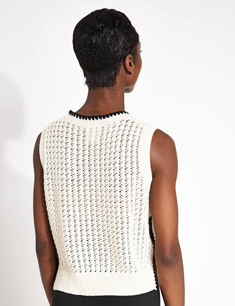 jungle scene Large Size Delaney Knit Vest - Birch