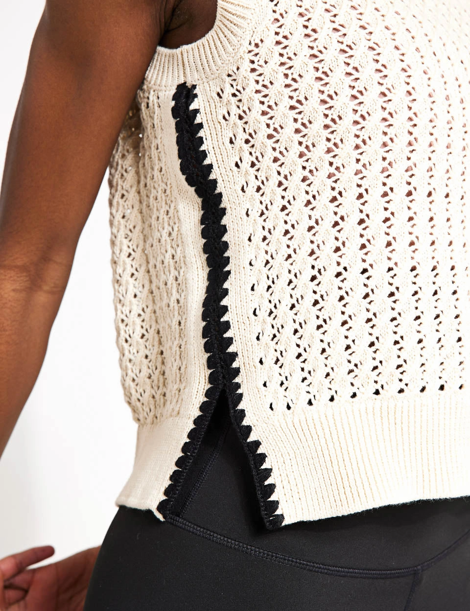 Delaney Knit Vest - Birch Flex Zone Design
