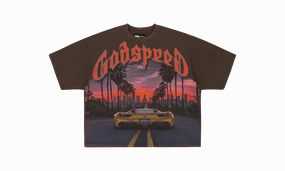 SUNSET BOULEVARD T-SHIRT "Brown" AntiStaticLining