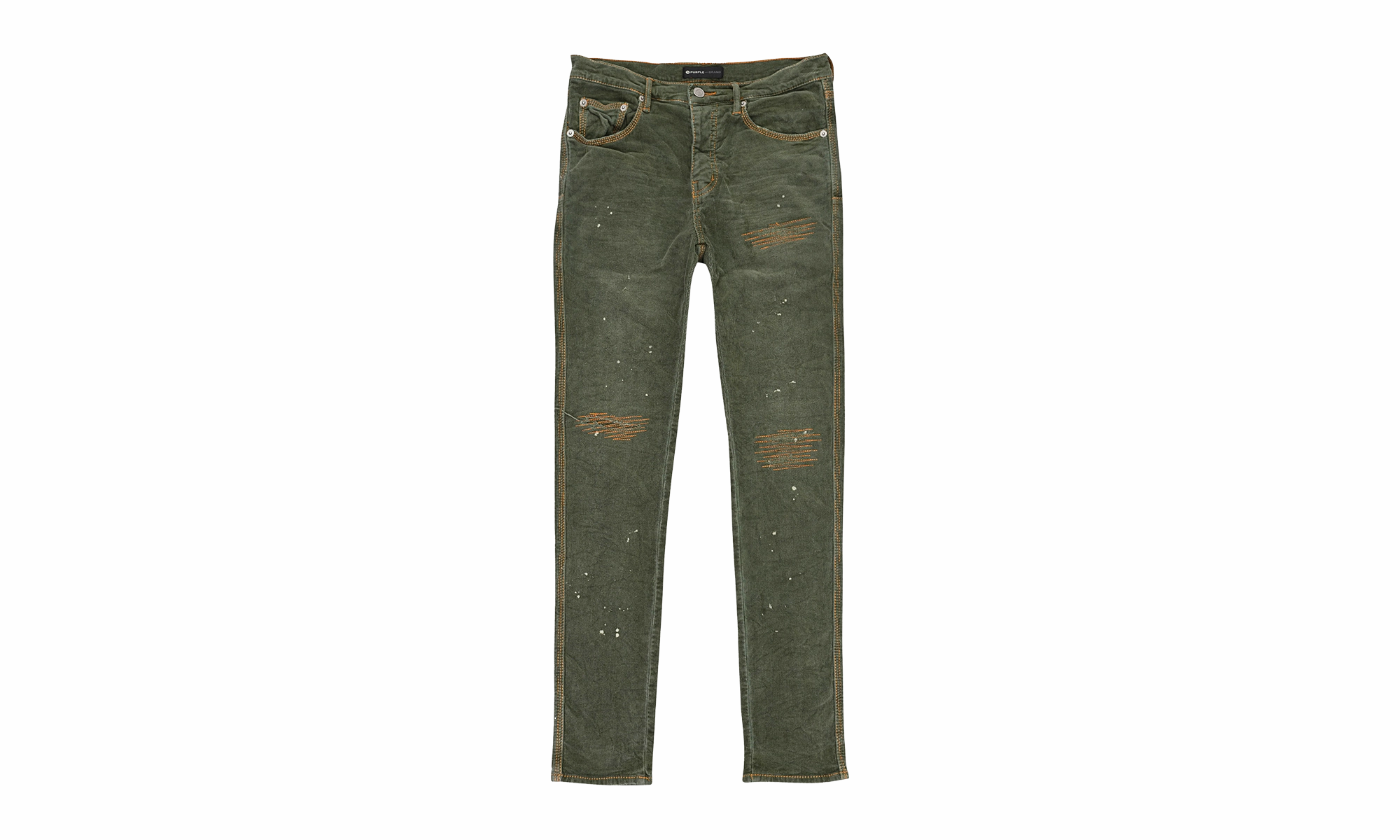 3-NEEDLE FOREST WASH REPAIR SKINNY JEANS "Indigo" Soft Aesthetic Couple Look Work Ready